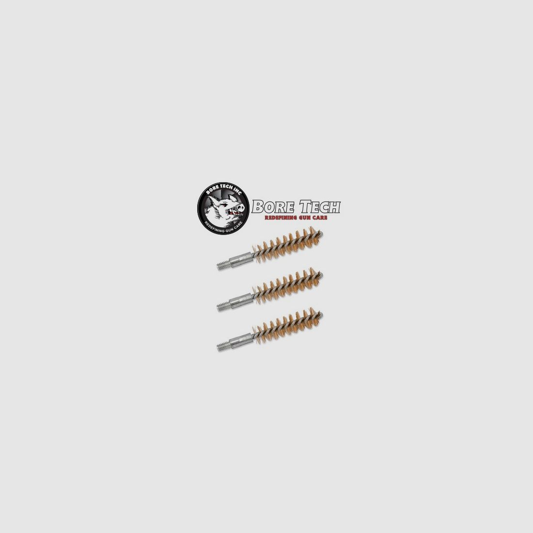 Pack de 3 brosses en laiton BoreTech pour armes de poing – .357 / .38 / 9MM, image 1 sur 7