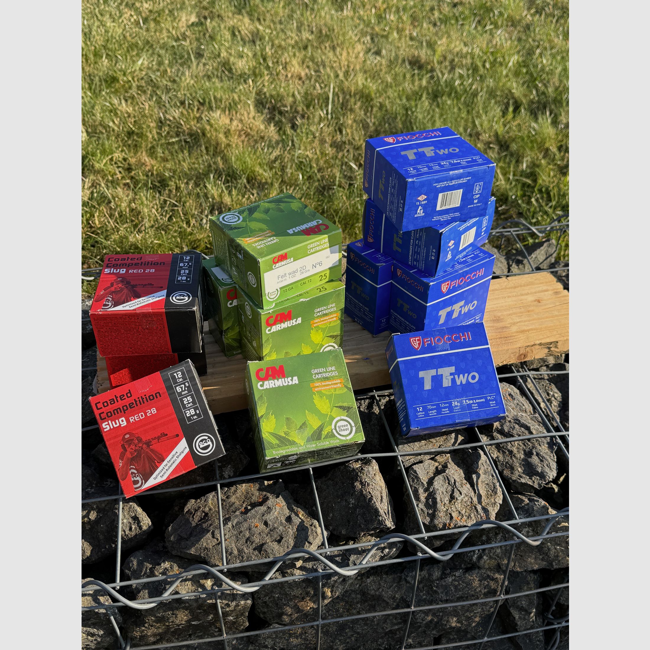 Kaliber 12, diverse, original verpackt
