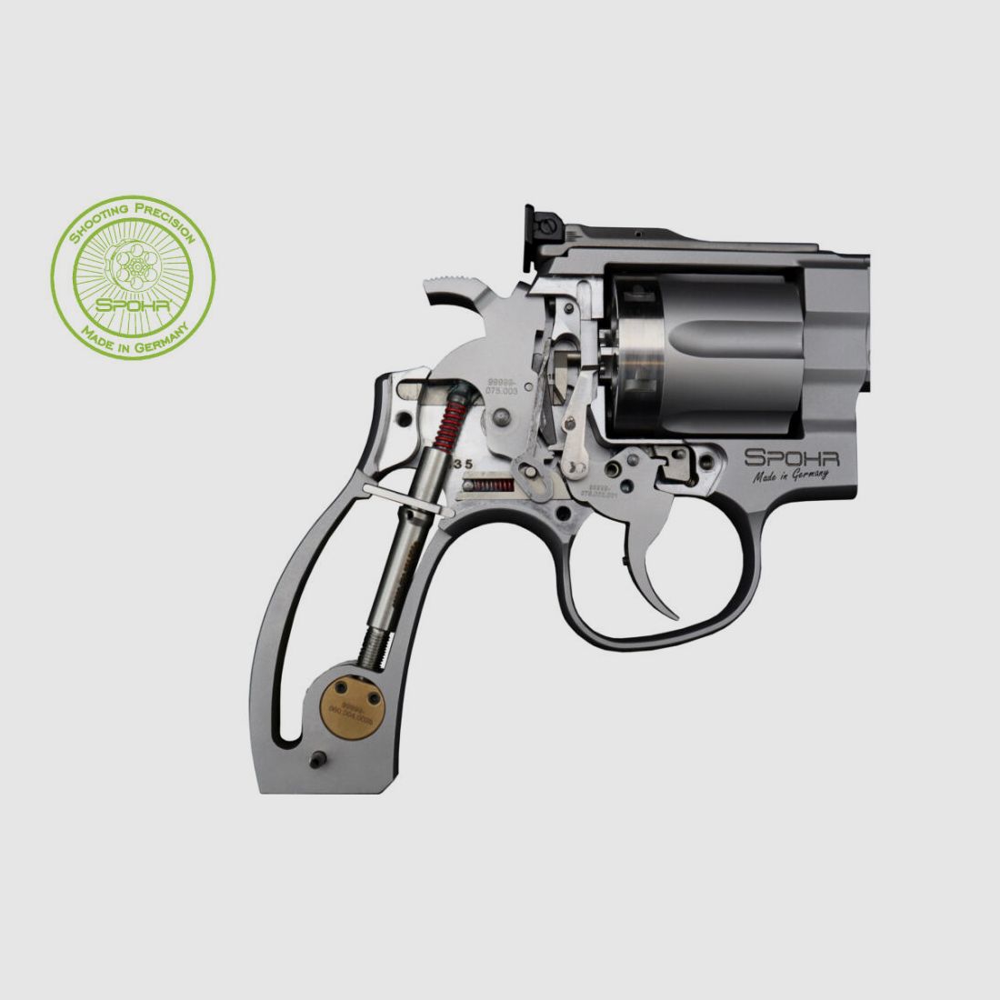 SPOHR Tactical Division Stainless 6 Zoll Revolver Made in Germany 6"