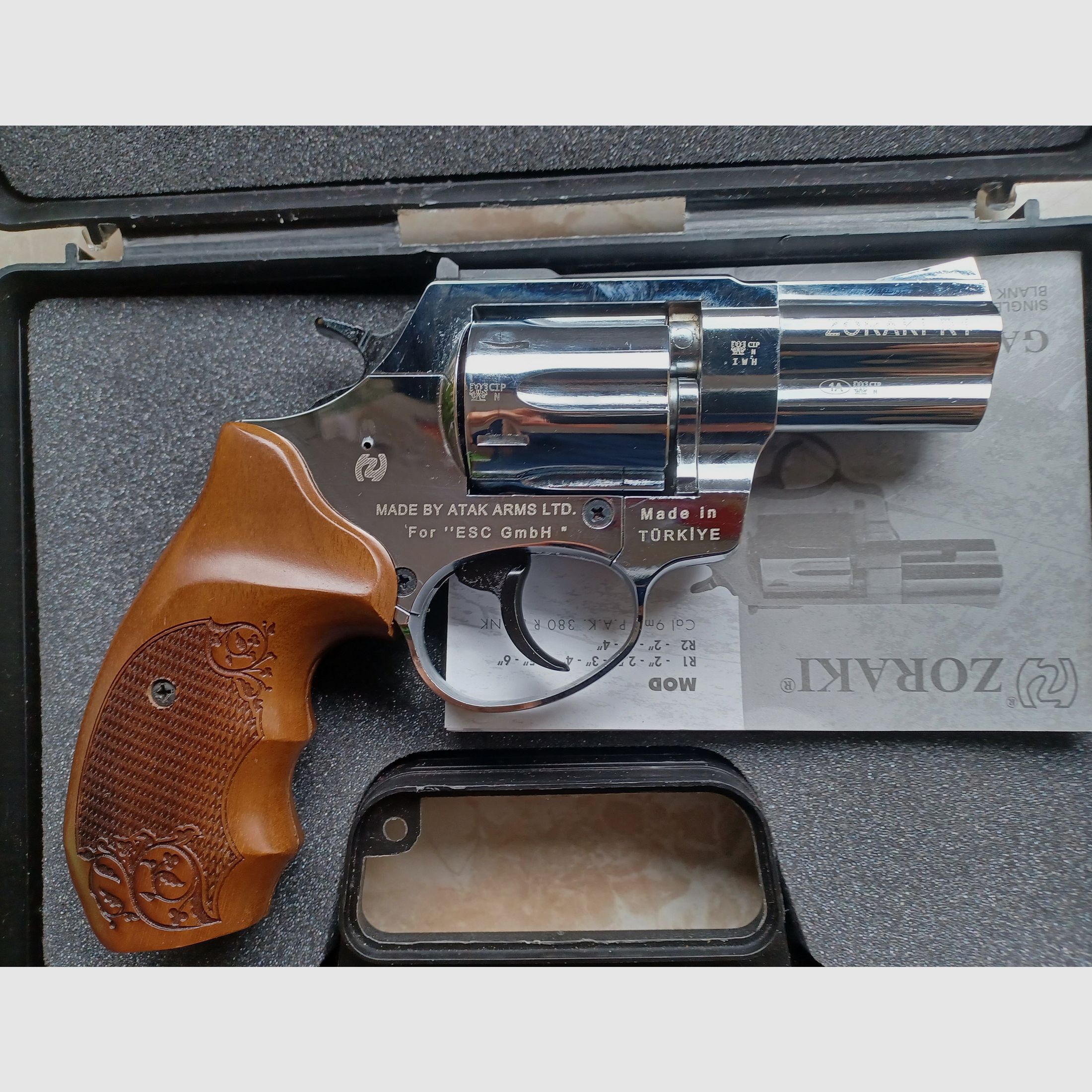 Zoraki R1 2.5" Chrome cal. 9mm R.KNALL