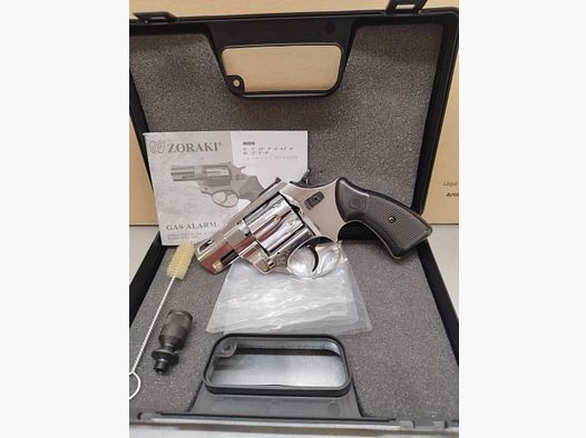 Zoraki R2 Blank firing revolver 2" 9 mm RK Shiny Chrome. !!!Like new!!!