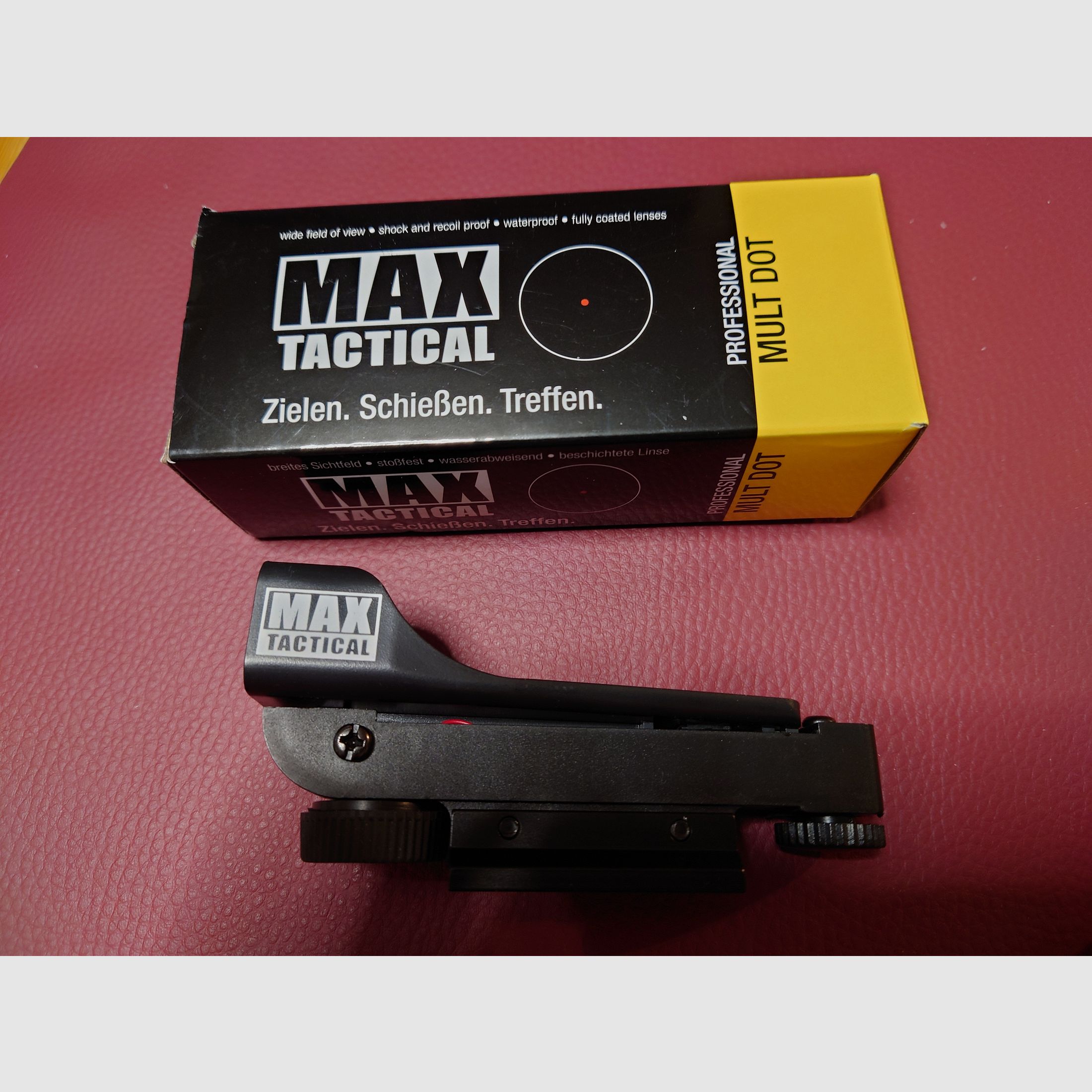 Airsoft Leichtpunkt Visier mit Riser Mount NEU 