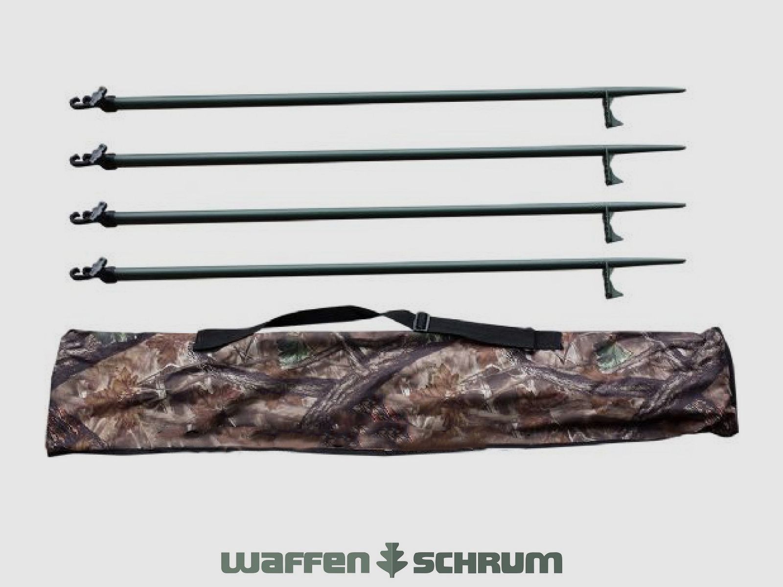 JVS Global Outdoor 4 teleskopowe słupki w tym torba transportowa wysokość 110 cm do 180 cm