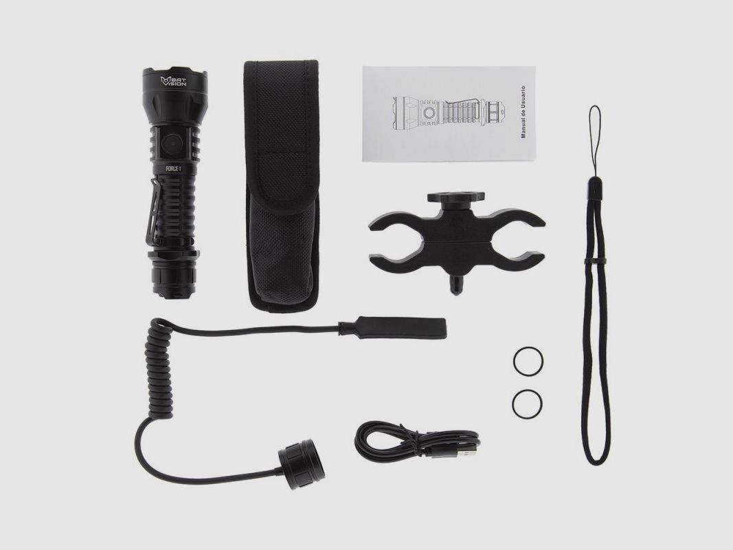 Lampe LED B-Vision Force One avec kit de chasse, image 3 sur 4