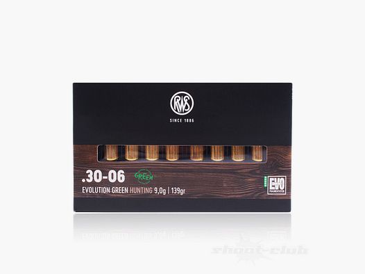 RWS Evo Green 139grs 20St .30-06Spring