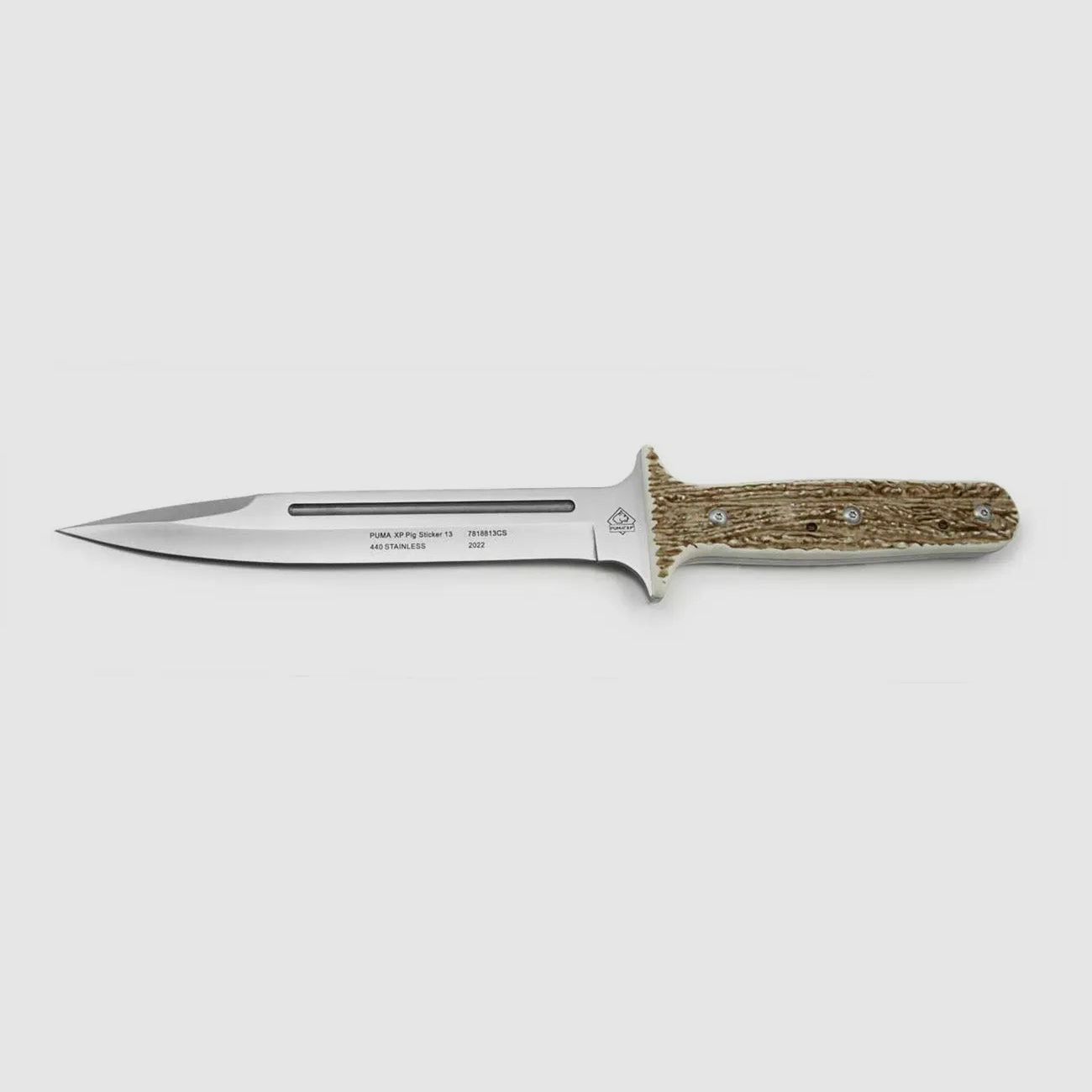 PUMA XP pig sticker 13, Abfangmesser, POM Commando Stag