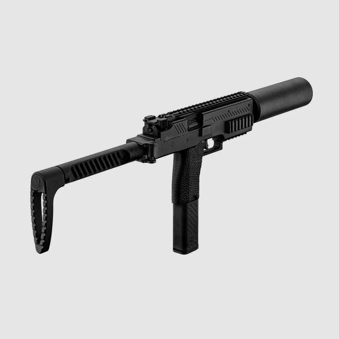 Replik SMG VMP-1X Vorsk - Schwarz mit Schalldämpfer - Hohe Präzision - Für Training und Freizeit, Bild 1 von 2