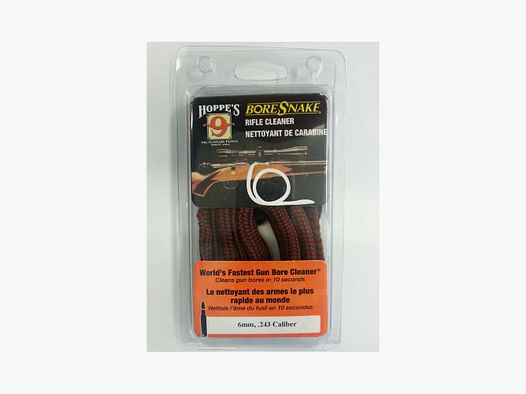 Corde - Boresnake Nettoyeur de Fusil Hoppe’s 9 calibre 6mm – .243
