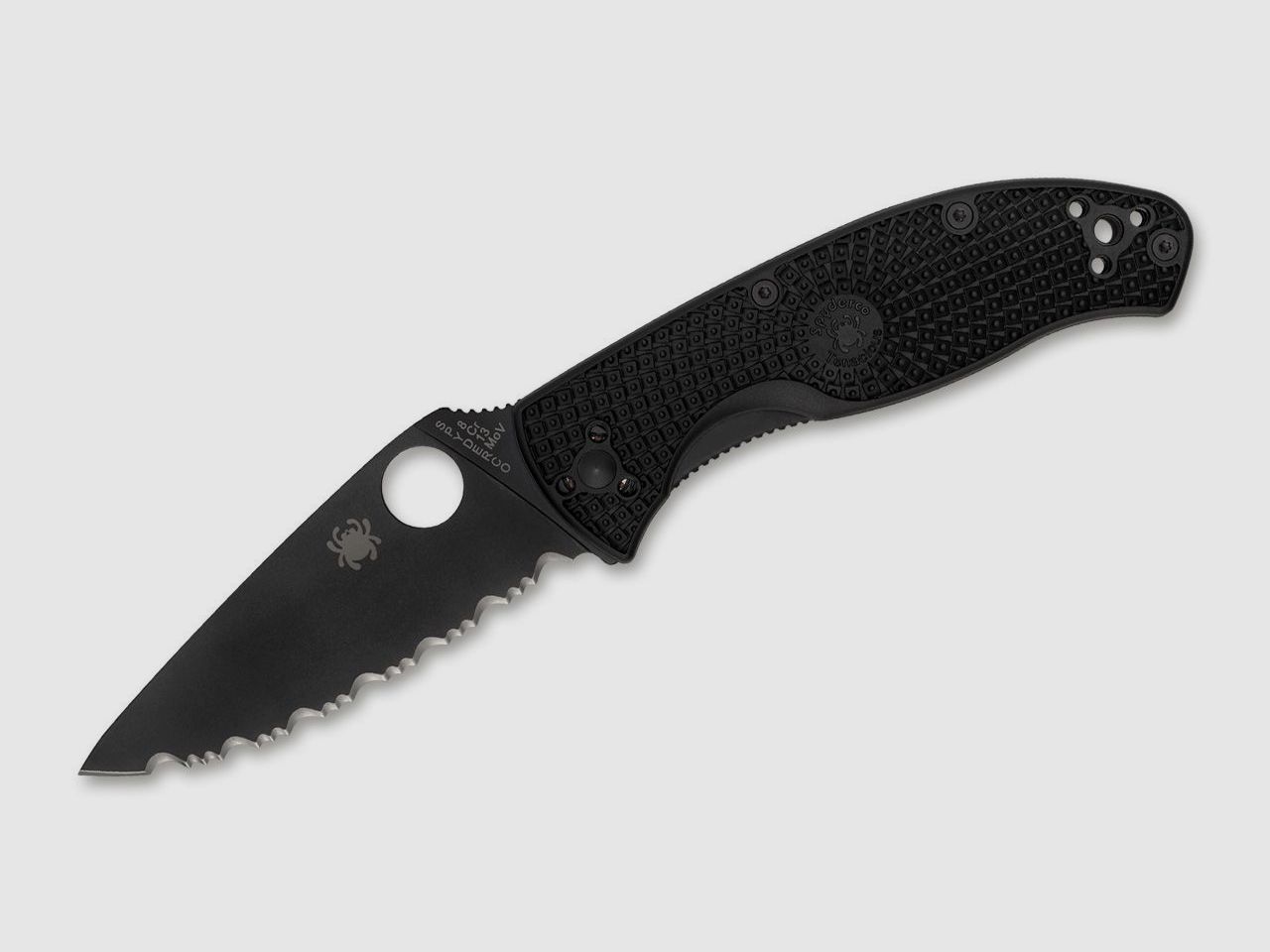 Nóż składany Tenacious Lightweight Black Serrated