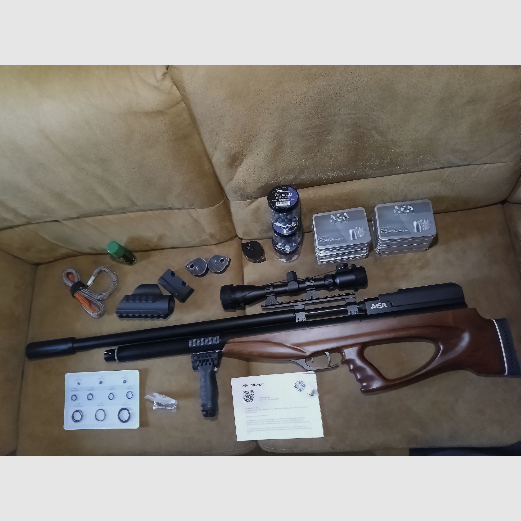AEA Challenger Bullpup Kaliber 50. Ultimatives Set