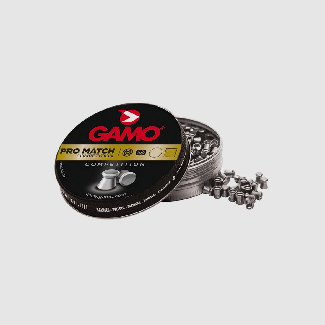 Flachkopf Diabolos Gamo Pro Match Competition Kaliber 4,5 mm 0,49 g glatt 500 StĂĽck