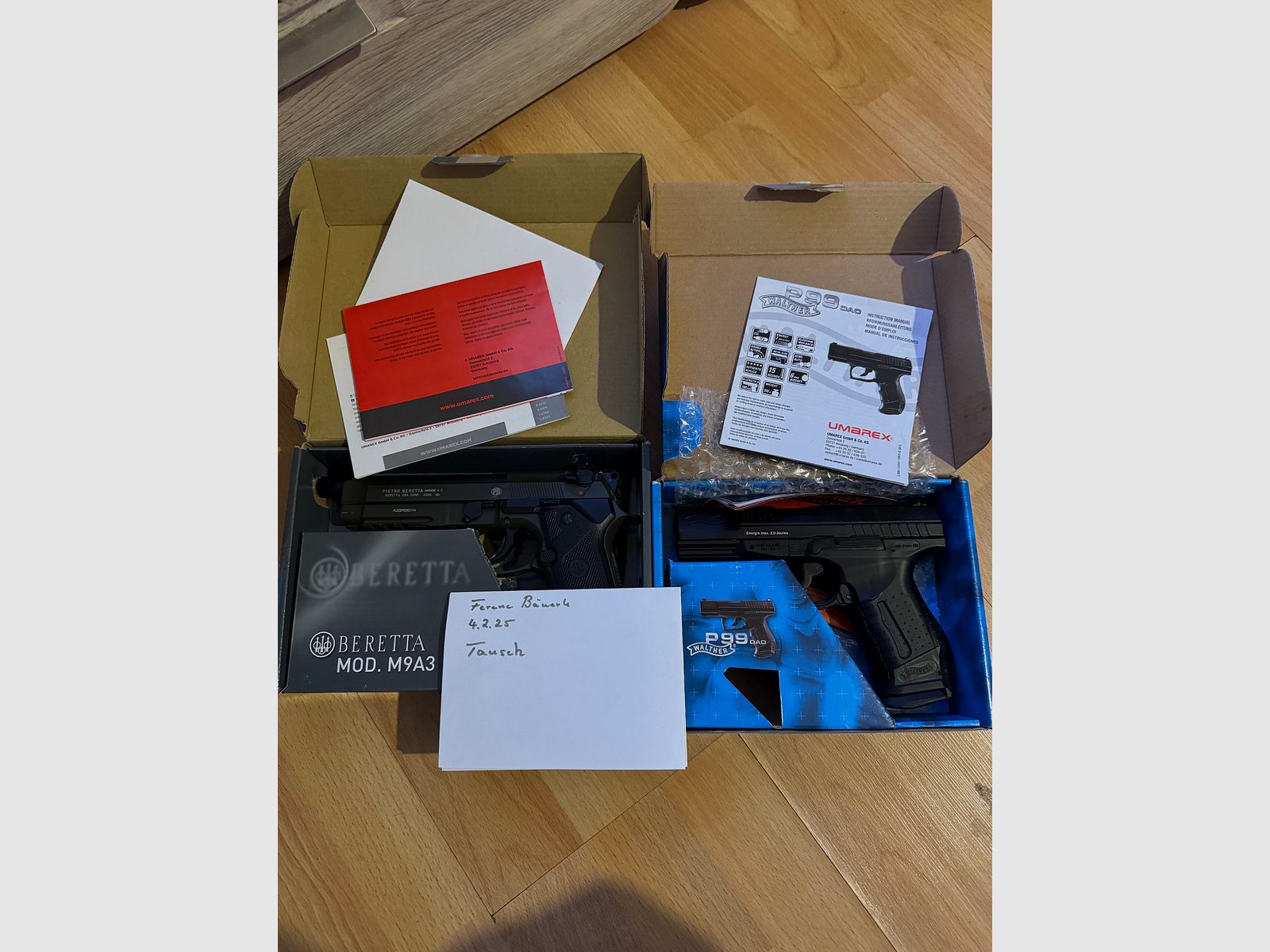 Baretta 4,5mm sbb und p99 dao 6mm 