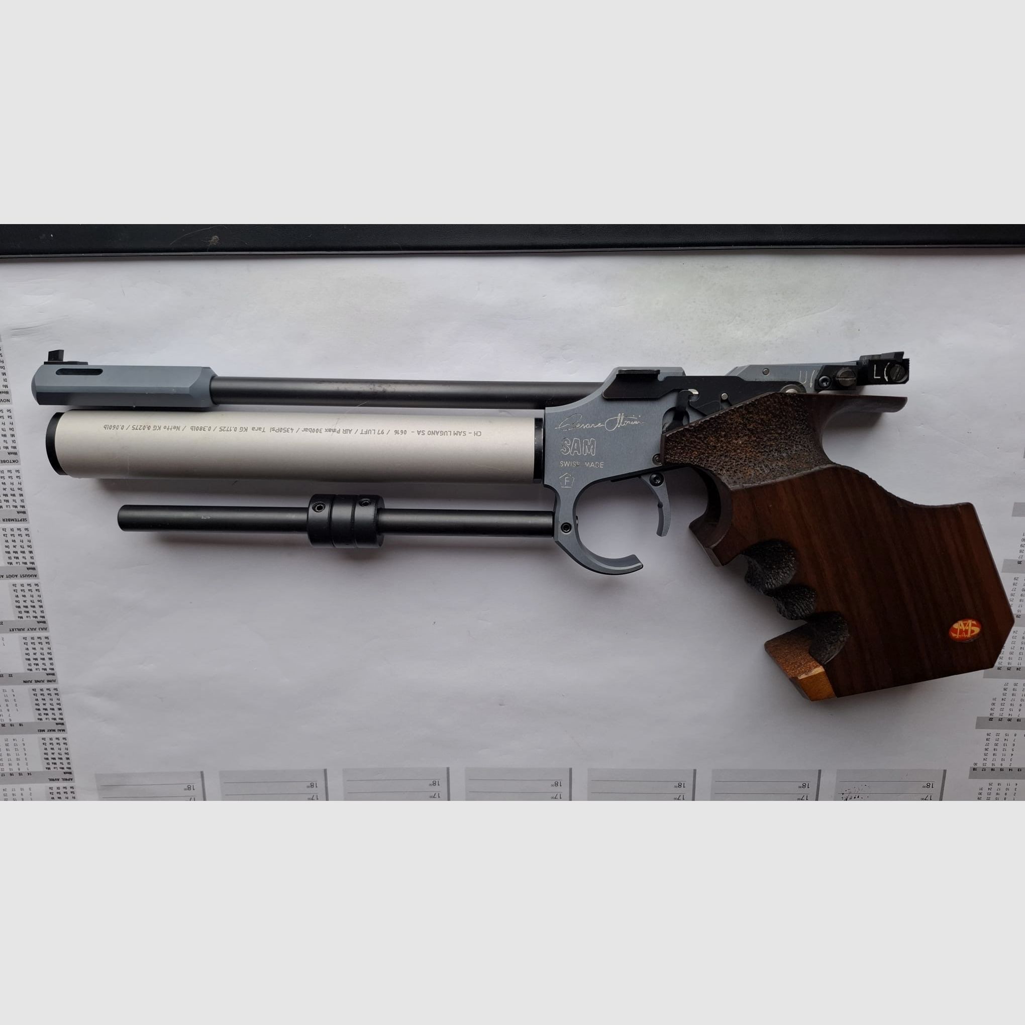 Pistolet à air Anschütz SAM M10 Cal.4,5