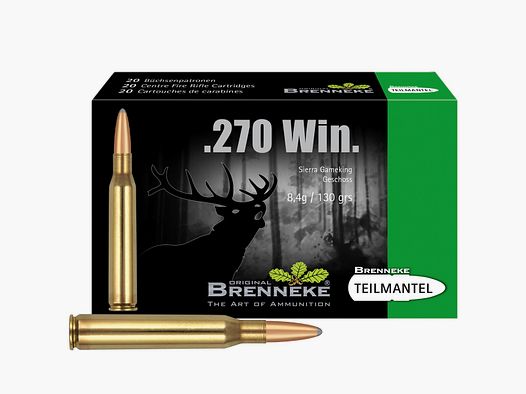 Brenneke .270 Win. Basic Teilmantel 8,4g/130grs. – 20 Stk.