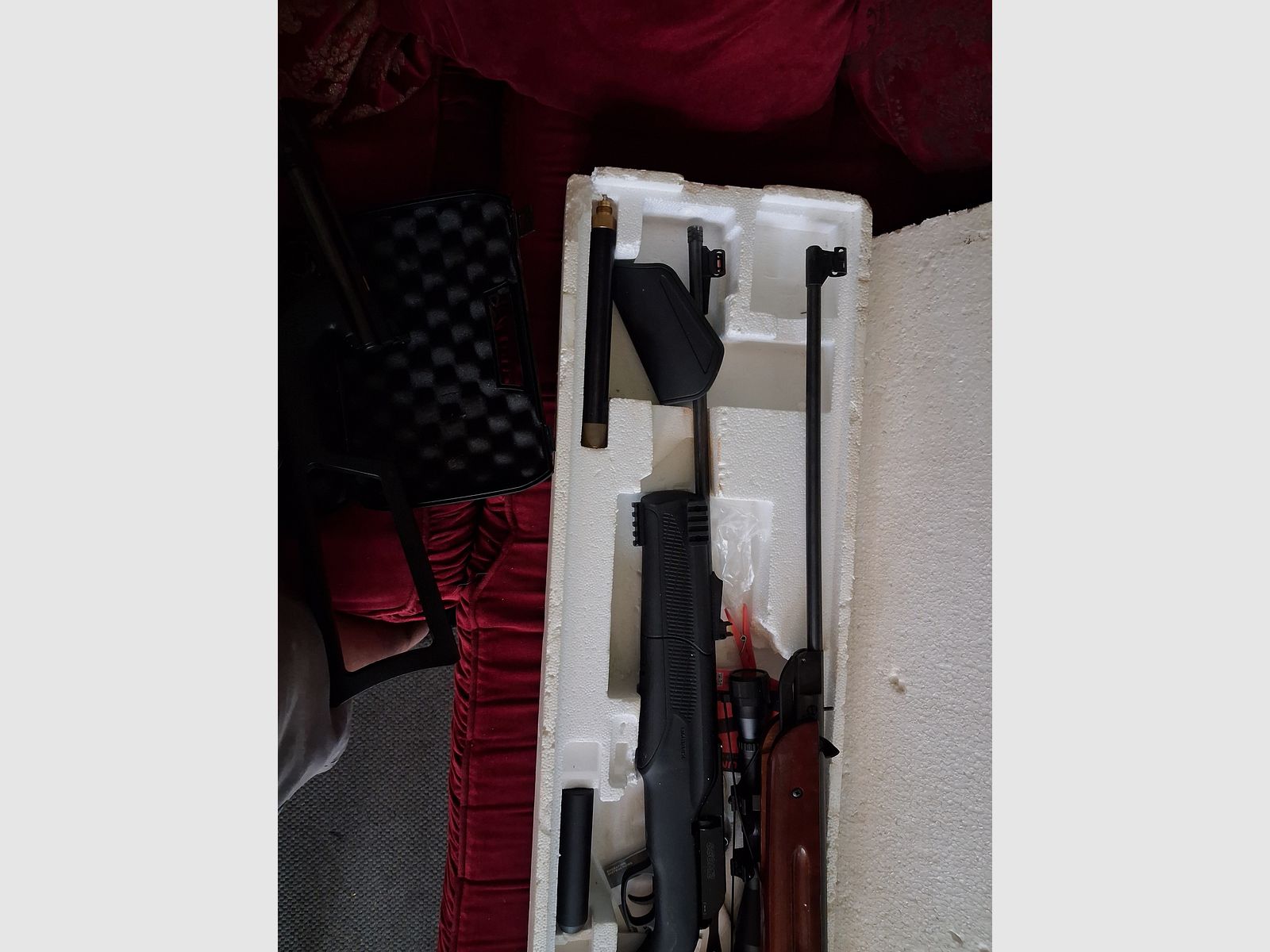 Verkaufe co2 Waffen Set und ein Knick lauf 