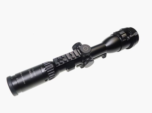 Schmidt & Bender Stratos 1,5-8x42 LMZ avec adaptateur Rusan
