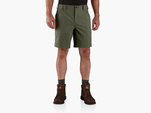 Carhartt Ripstop pantalones cortos de trabajo ligeros, hombre, Basil, W34