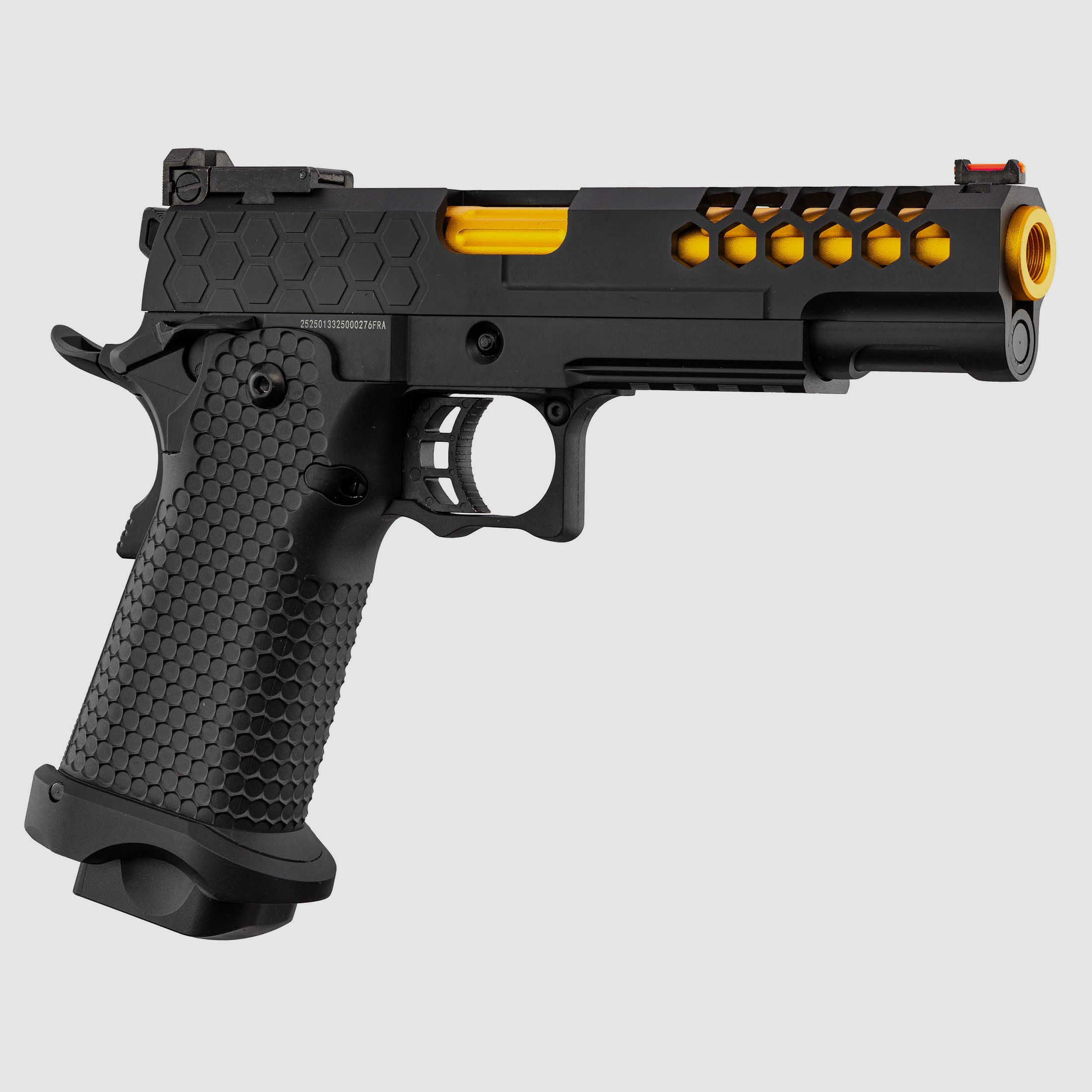 PISTOLET GOLDEN EAGLE HI-CAPA 5.1 NOIR/GOLD 6MM Billes Airsoft, image 4 sur 5