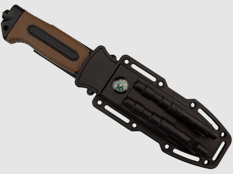 Coltello tattico HASTAA 10-HS-251 + accendifuoco e affilatore, immagine 9 di 12
