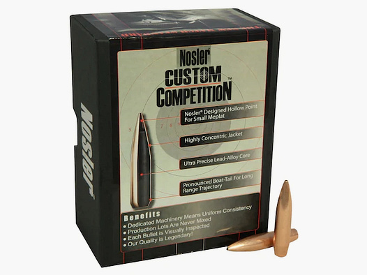 Nosler Geschoss Custom Competition .30/.308 220GR HPBT 100 Stück