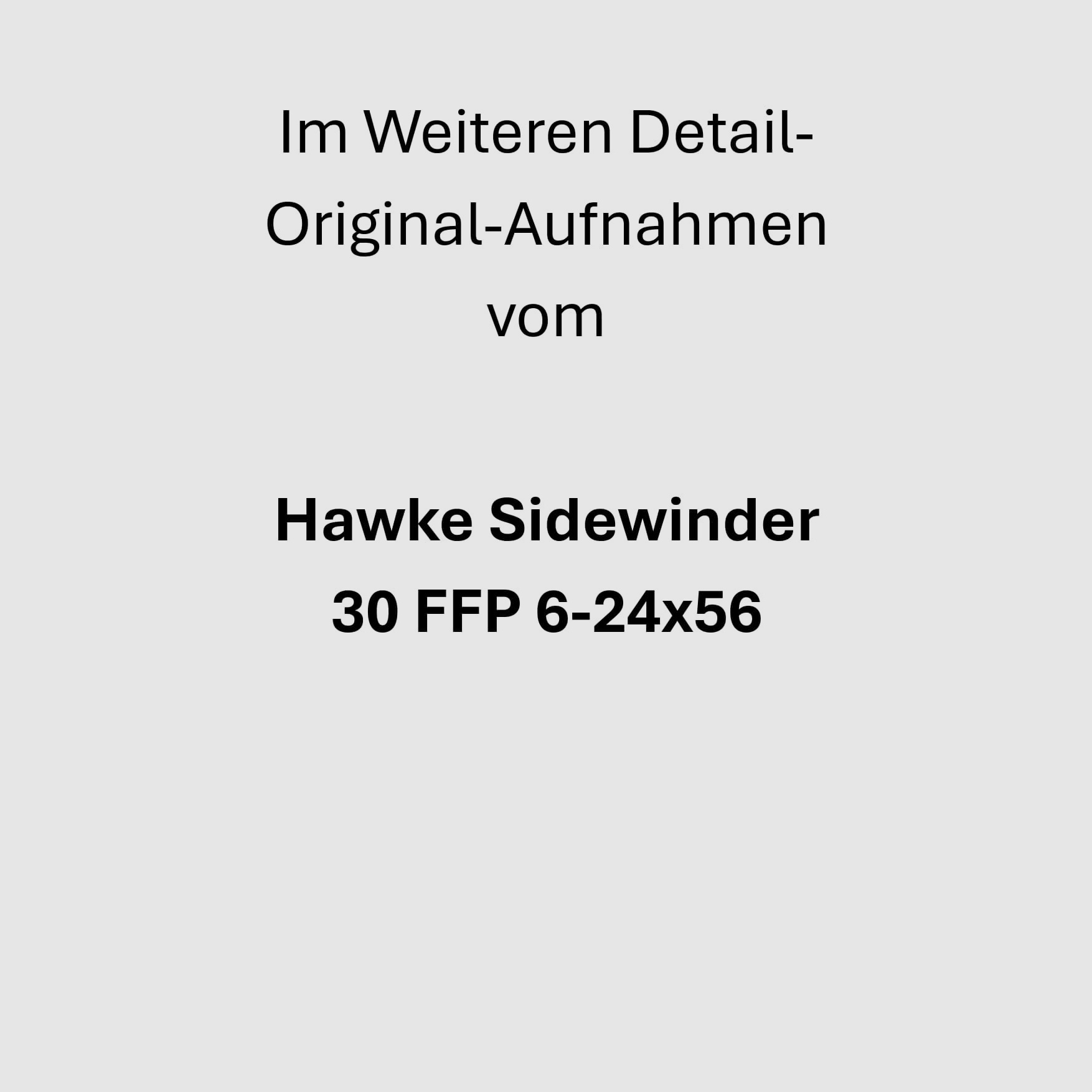 Hawke Sidewinder 30 FFP 6-24x56 (17460) – Half Mil reticle – As new / unfired / unused in original packaging - with Bubble Level