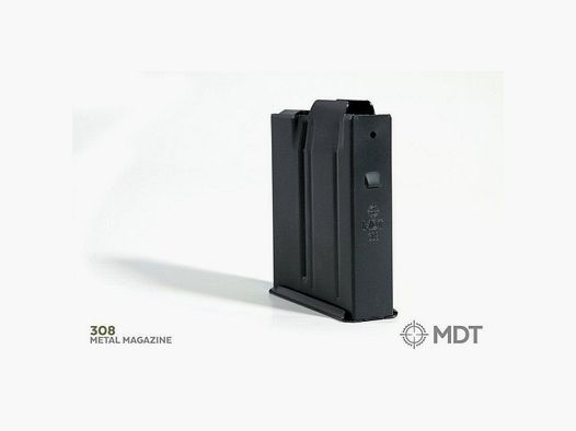 MDT AICS metalowy magazynek .308 z płytką mocującą - 10 strzałów czarny
