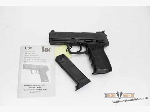 Pistole H&K HK USP Kaliber 9mm Luger mit 2 Magazinen