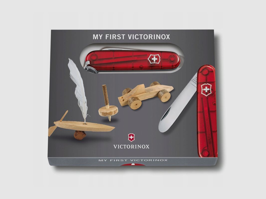 Zakmes VICTORINOX my First Victorinox Celidor transparant rood, afbeelding 2 van 3