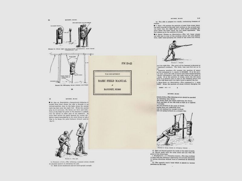 Nachdruck US-Dienstvorschrift Bajonettfechten von 1940