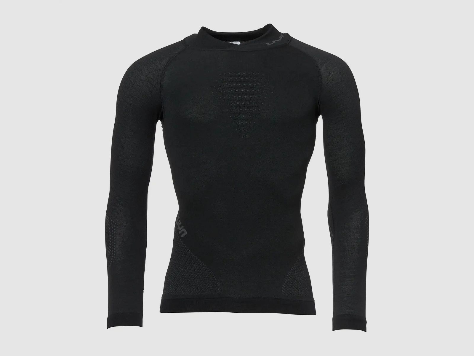 Uyn Longsleeve Rollneck Fusyon Merino Mannen zwart antraciet
