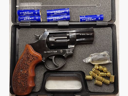 Ekol Viper 2,5 Zoll Schreckschuss Revolver SchwarzKaliber 9 mm R.K.