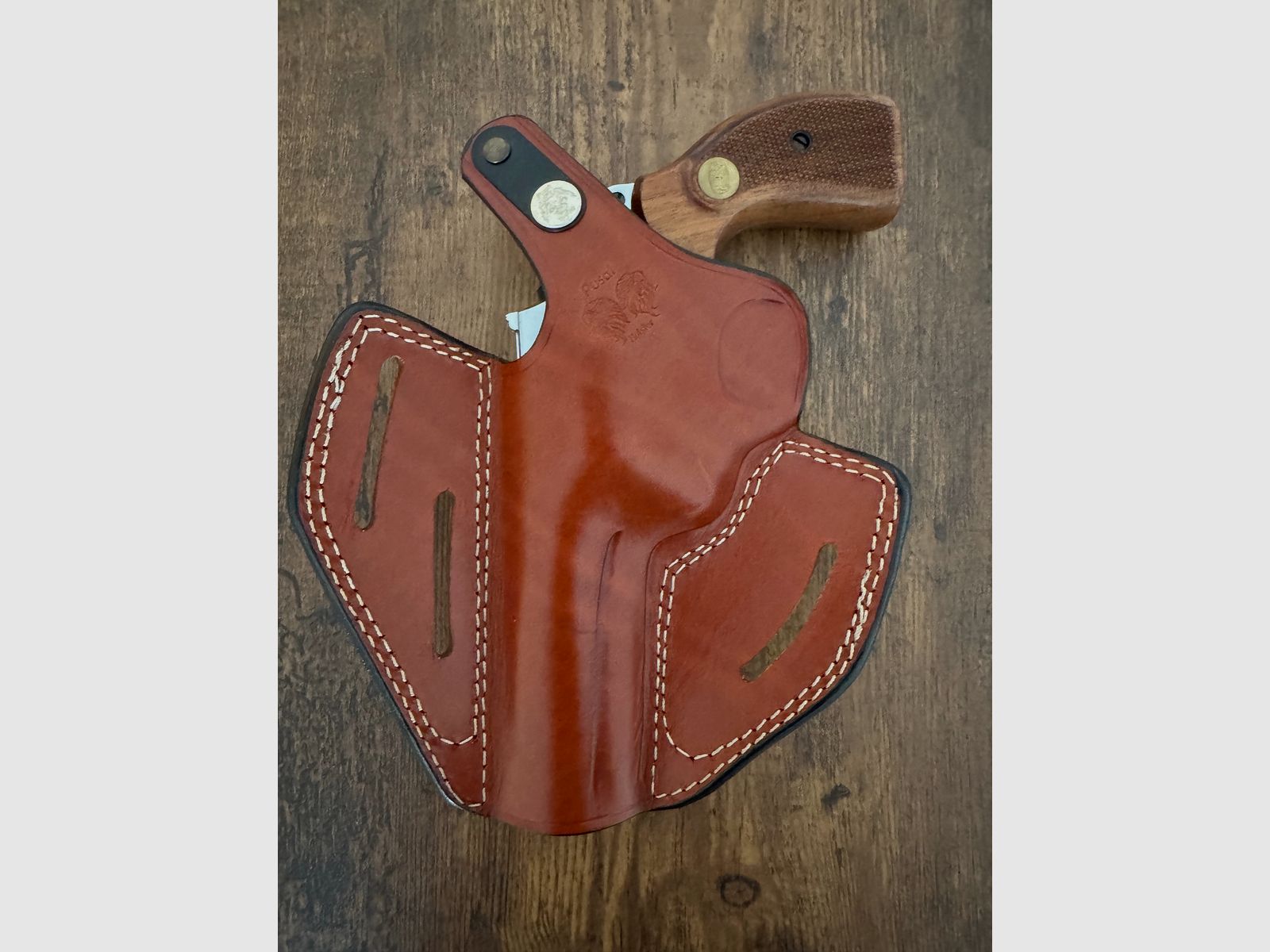 Mauser L100 9mm Chrom Rarytas! Z skórzanym dopasowanym kaburą