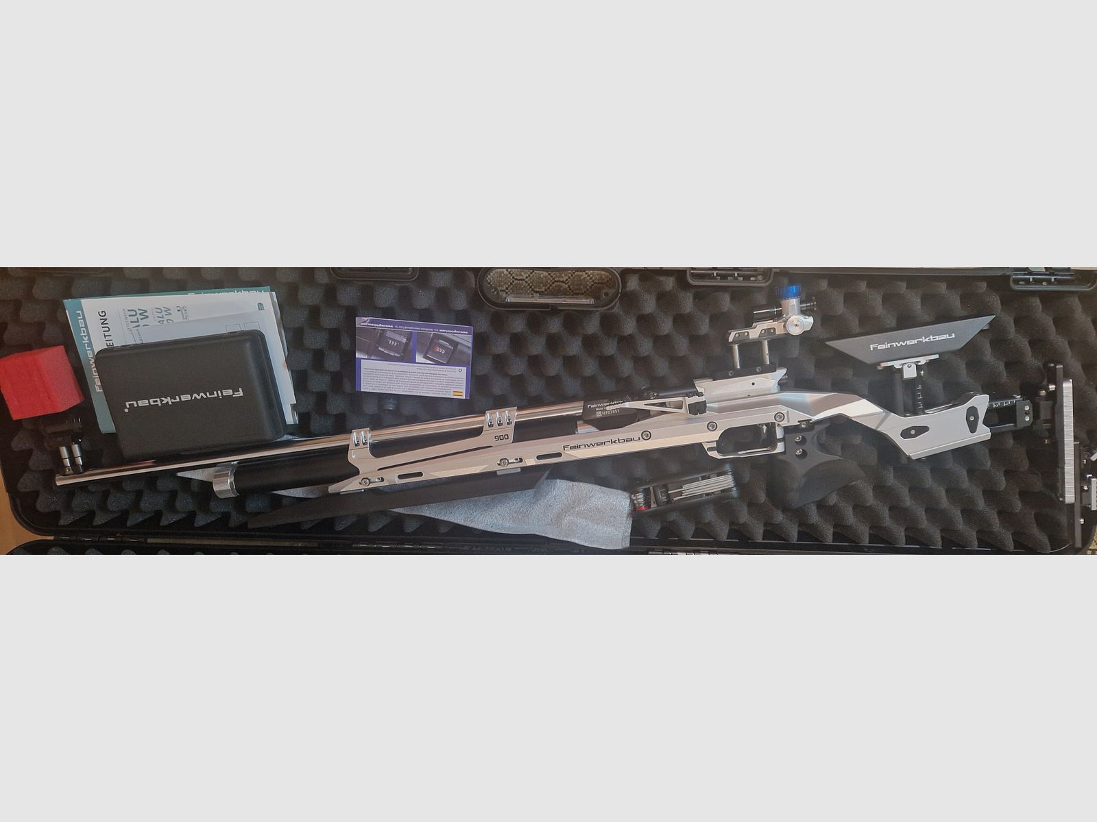 Feinwerkbau 900 Alu Auflage silber neu