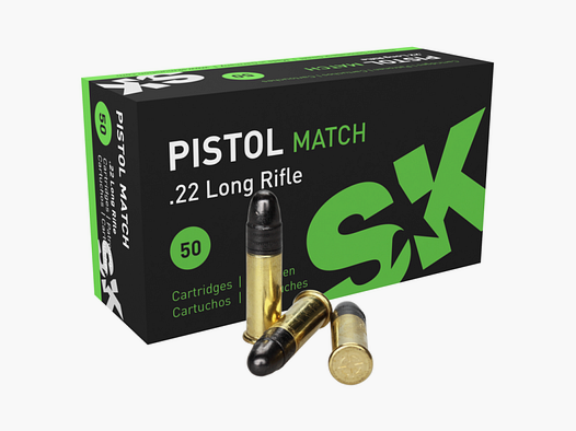 22lr SK Pistol Match, 286m/s LRN 40gr VE50