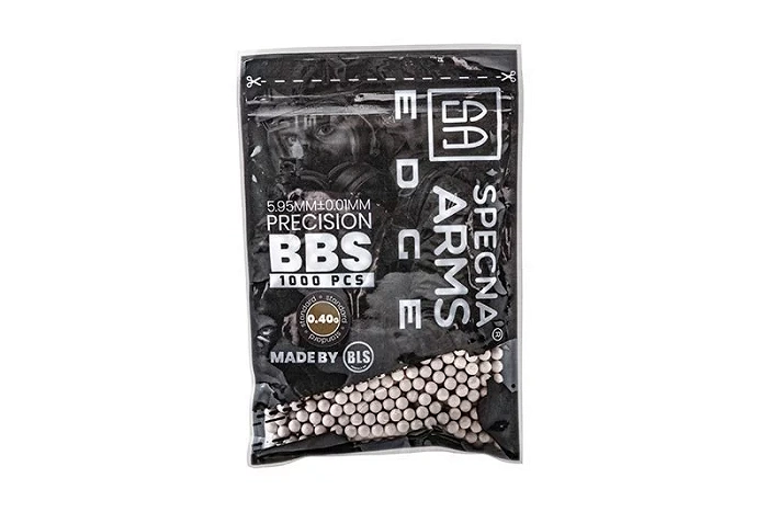 Precision 6 mm airsoft BBs Specna Arms EDGE 0.40 g – 1000 pcs – Ivory, image 1 of 4