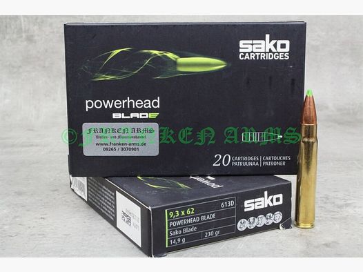 Sako Powerhead Blade 9,3x62 230gr. 14,9g 20 piezas precios por cantidad
