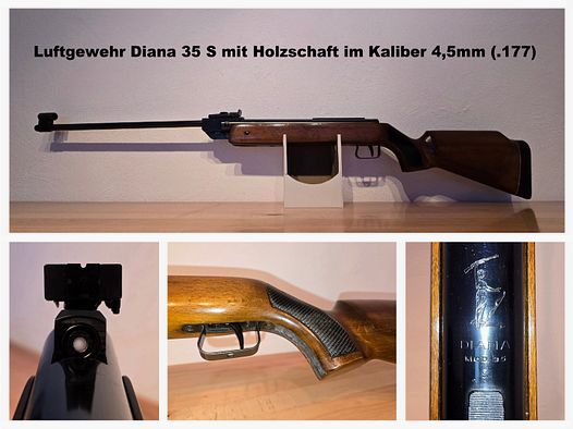 Luftgewehr Diana 35 S im Kaliber 4,5 mm mit (F)