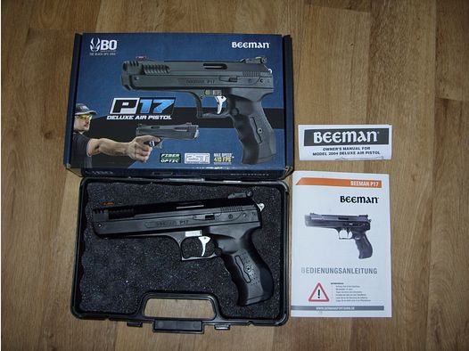 Beeman P17 Deluxe Air Pistol 4,5 mm Diabolo;  (baugleich wie die Weihrauch HW40)