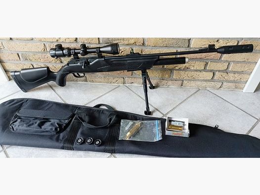 Hämmerli Umarex 850 AirMagnum wie Walther Dominator 1250 4,5mm Pressluft (PCP) + Exportventil u. Co2