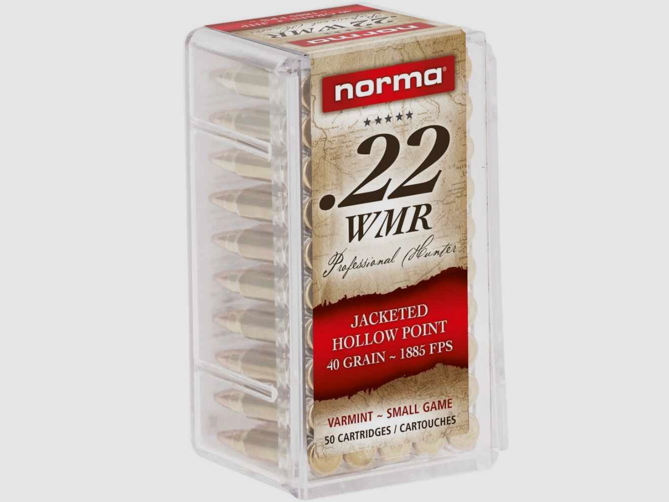 .22 Win. Mag. JHP 2,6g/40grs. Norma