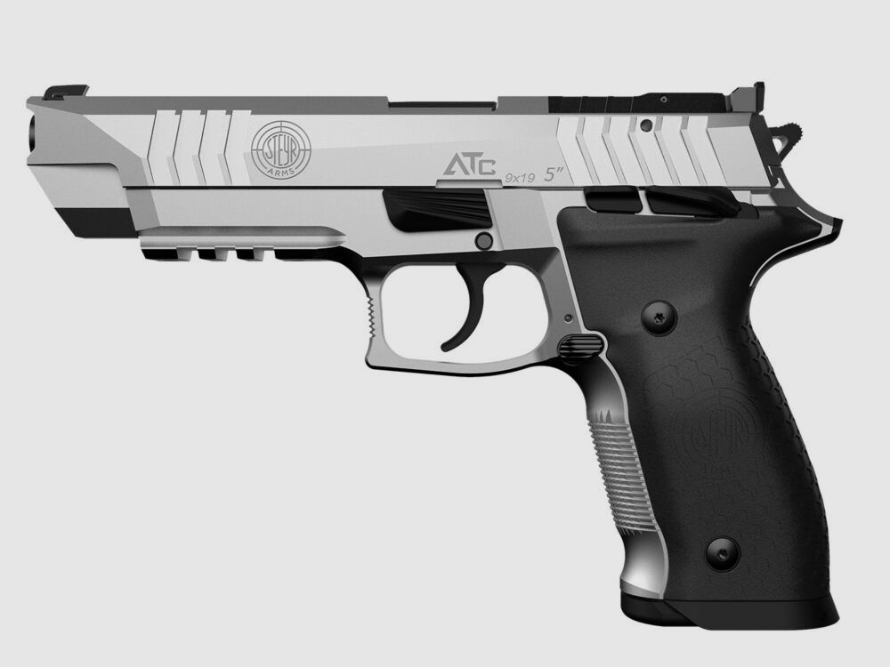 STEYR ATC Base 5" Pistool 9mm Para OR met volledig verstelbare LPA-sportvizier 9mm Luger