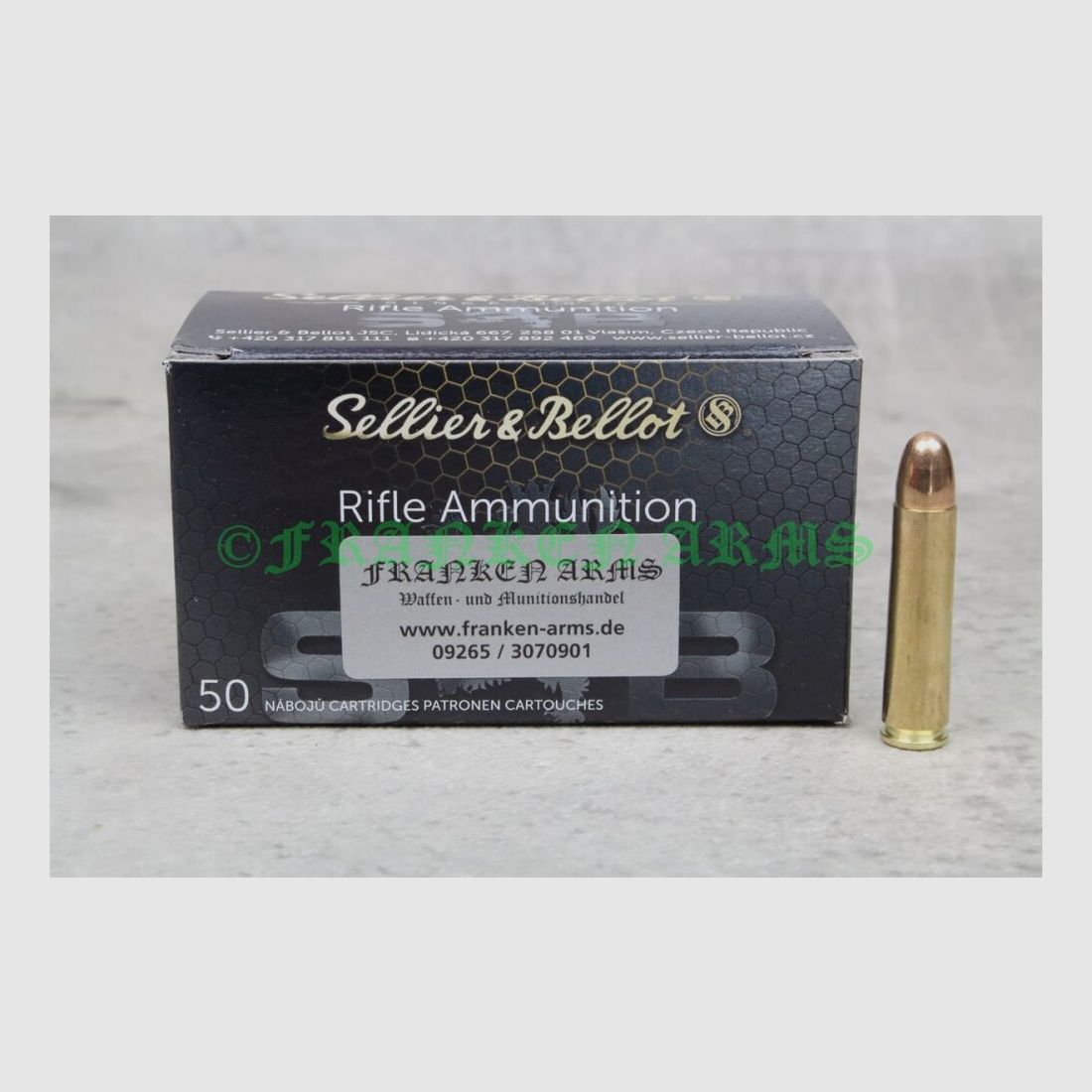 Sellier&Bellot .30 Carbine FMJ 110gr. 7.1g 50 pieces bulk price