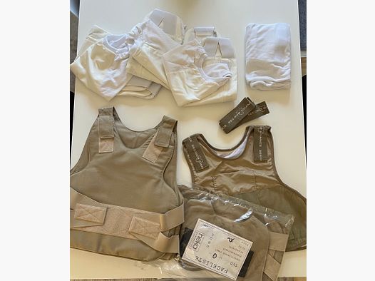 Schutzweste Polizei HEKA Second Chance XL + Zubehör!