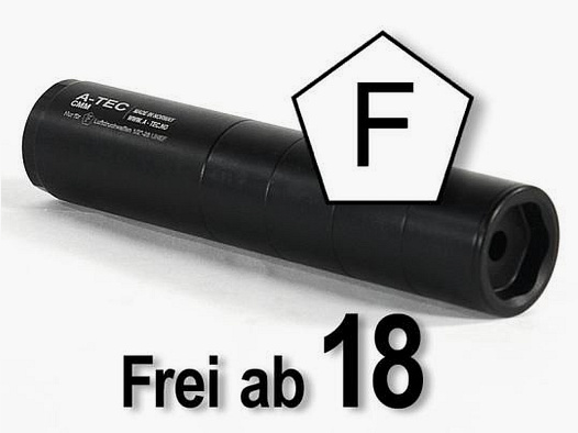 A-TEC luchtgeweer demper CMM-4 met 1/2"-20 UNF draad (kal .22)