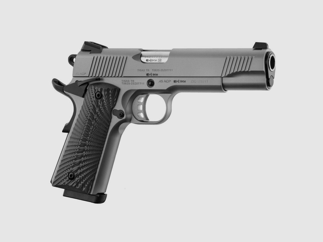 Pistole Tisas ZIG M 1911 inox 5″ cal 45 ACP, Bild 4 von 10