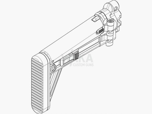 B&T MBT Schaft zu HK MP5k/SP5k, Längen- , Höhenverstellbar und klappbar
