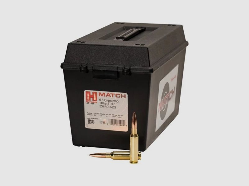 Hornady 6,5mm Creedmoor 140GR BTHP Match 200 Patronen