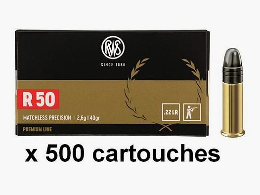 Patronen RWS R50 Kal. .22lr Premium Line x 500