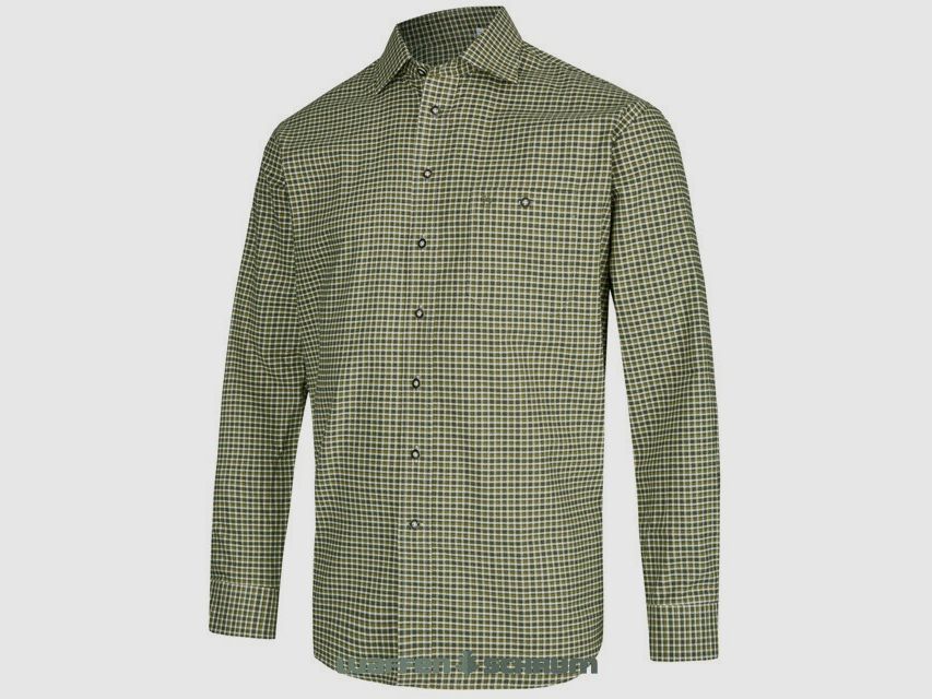 Böcker Hemd Comfort Fit Vollzwirn oliv
