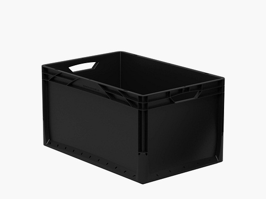 Surplus Systems Surplus Systems Euronormbox Vollwand 60 x 40 x 32 cm schwarz